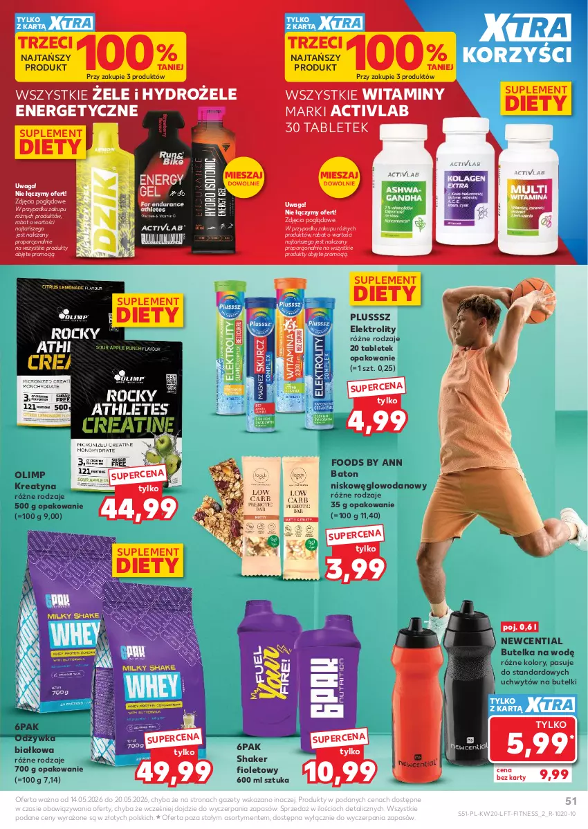 Gazetka promocyjna Kaufland - Gazetka tygodnia - ważna 14.05 do 20.05.2026 - strona 51 - produkty: Baton, Herbata, Kawa, Odżywka, Por, Suplement diety, Tablet, Waga, Woda