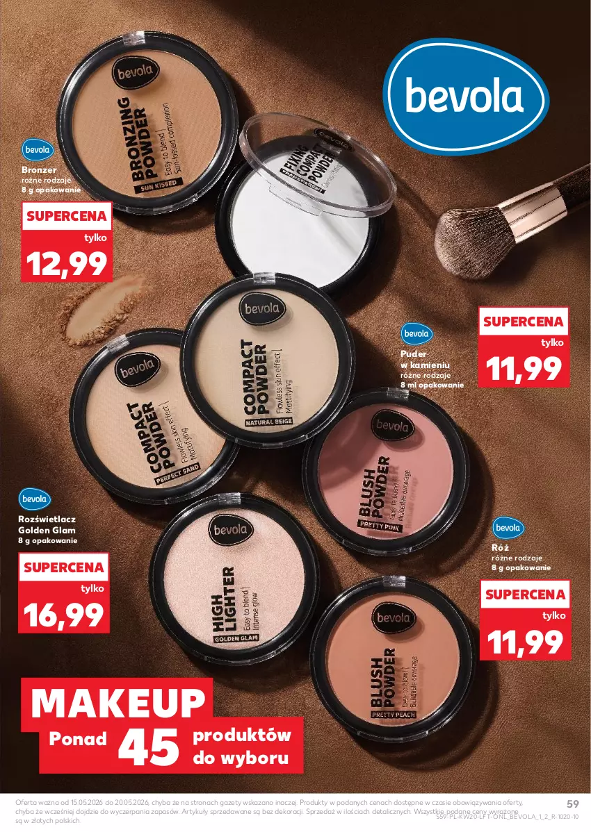 Gazetka promocyjna Kaufland - Gazetka tygodnia - ważna 14.05 do 20.05.2026 - strona 59 - produkty: Bronzer, Puder, Rozświetlacz