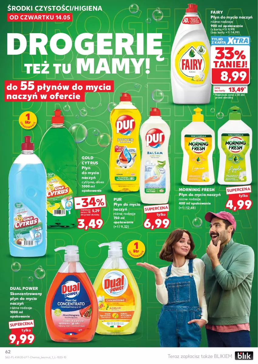 Gazetka promocyjna Kaufland - Gazetka tygodnia - ważna 14.05 do 20.05.2026 - strona 62 - produkty: Do mycia naczyń, Fa, Fairy, Płyn do mycia, Płyn do mycia naczyń, Pur, Tera