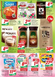 Gazetka promocyjna Dino - Gazetka 32 - Gazetka - ważna od 14.08 do 14.08.2023 - strona 4 - produkty: Kawa rozpuszczalna, Kawa ziarnista, Jogurt, BoboVita, Stek, Saga, Kawa, Herbata czarna, Velvet, Bebiko, Jacobs Velvet, Dzieci, Cappuccino, Jacobs, Woseba, Woda, Herbata, Kakao, Mleko, Fa