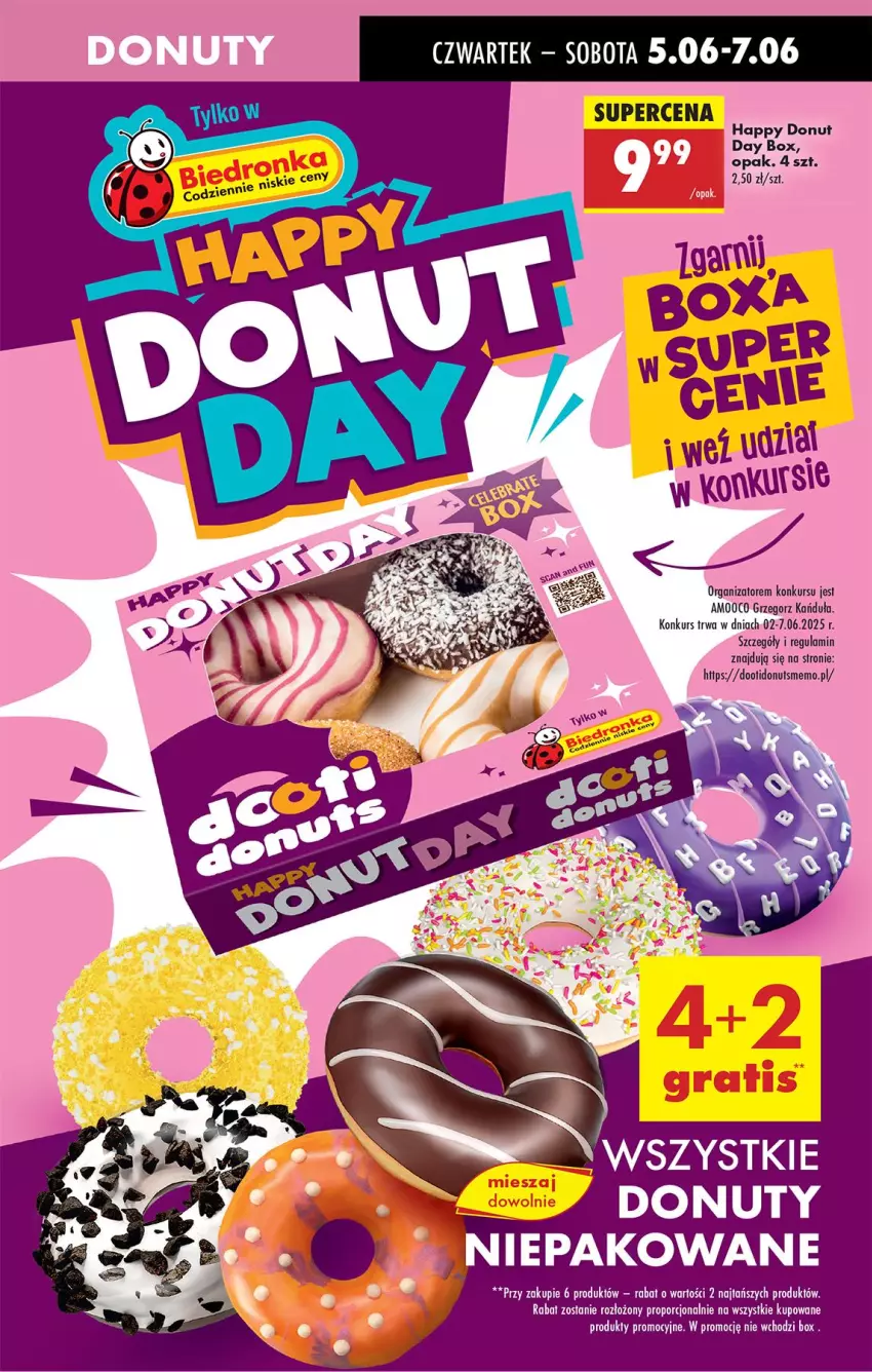 Gazetka promocyjna Biedronka - Od Czwartku - ważna 05.06 do 11.06.2025 - strona 17 - produkty: Donut, Por