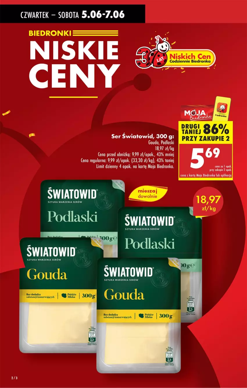 Gazetka promocyjna Biedronka - Od Czwartku - ważna 05.06 do 11.06.2025 - strona 2 - produkty: Ser