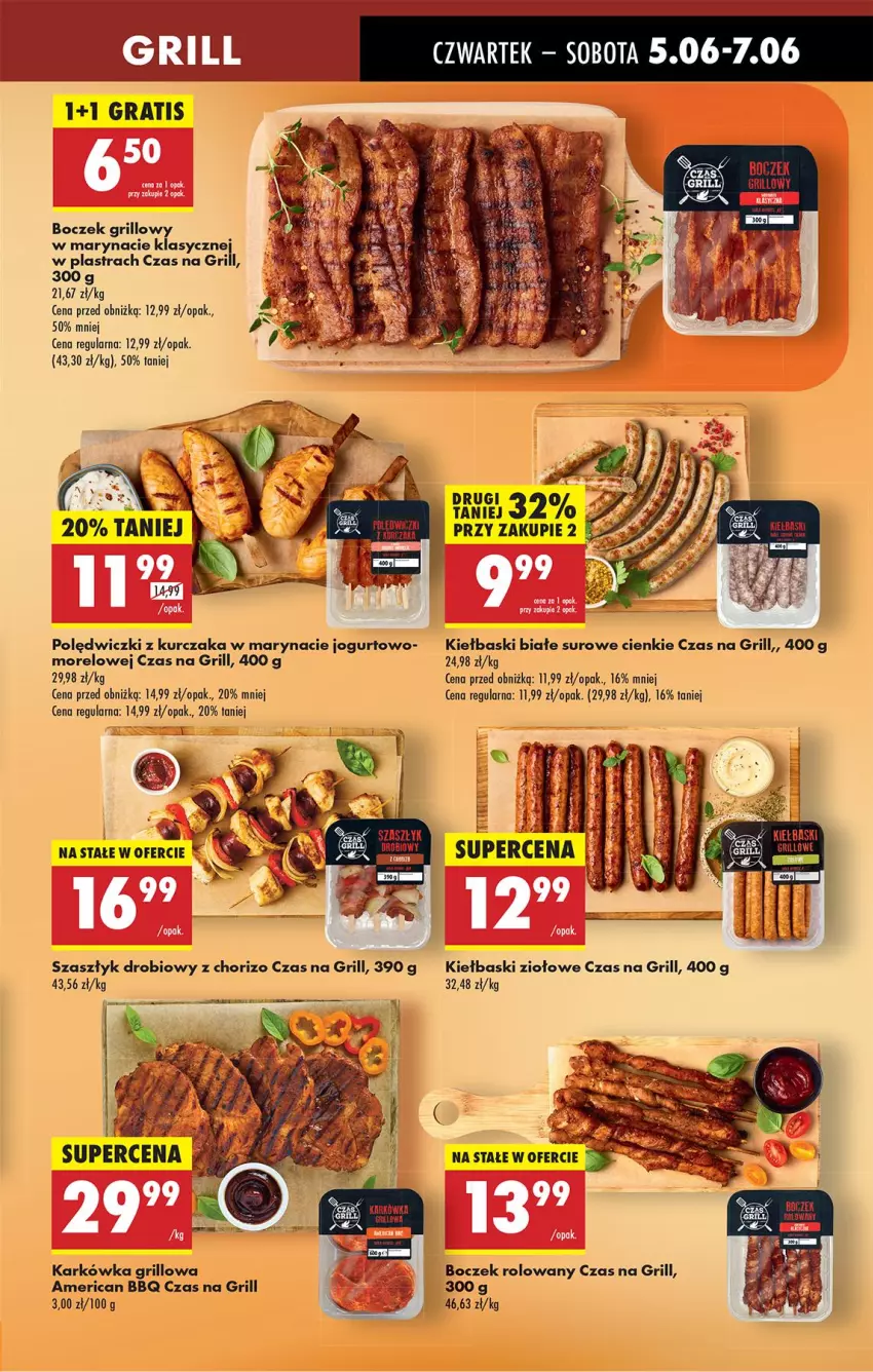 Gazetka promocyjna Biedronka - Od Czwartku - ważna 05.06 do 11.06.2025 - strona 31 - produkty: Boczek, Fa, Grill, Jogurt, Kiełbaski białe, Kurczak, Polędwiczki z kurczaka