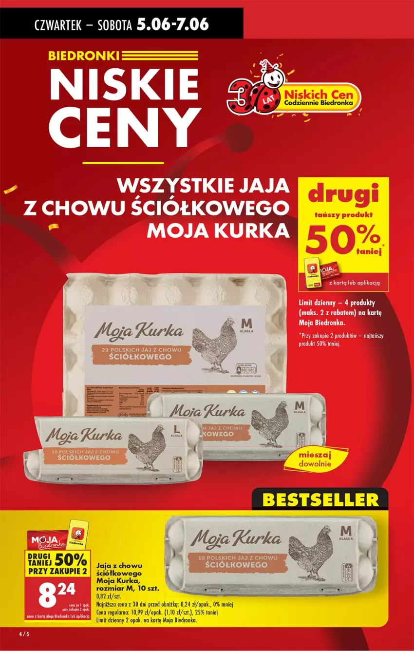 Gazetka promocyjna Biedronka - Od Czwartku - ważna 05.06 do 11.06.2025 - strona 4 - produkty: Jaja