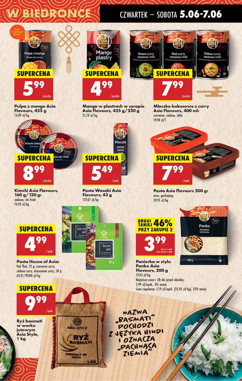 Gazetka promocyjna Biedronka - Od Czwartku - ważna 05.06 do 11.06.2025 - strona 41 - produkty: House of Asia, Kokos, Mango, Mleczko, Pasta wasabi, Ryż, Ryż basmati, Syrop, Wasa