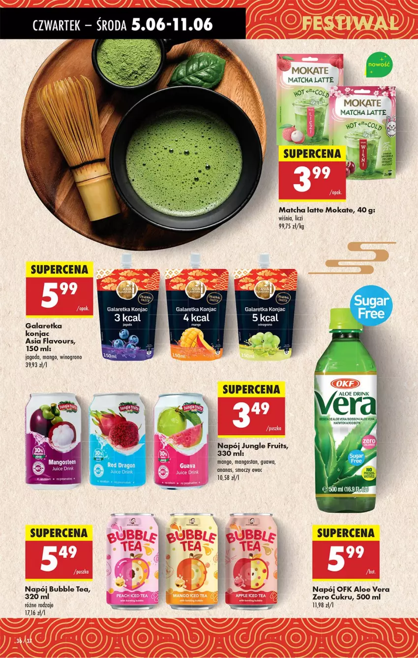 Gazetka promocyjna Biedronka - Od Czwartku - ważna 05.06 do 11.06.2025 - strona 42 - produkty: Aloe vera, Ananas, Fa, Gala, Galaretka, Liczi, Mango, Napój, Wino