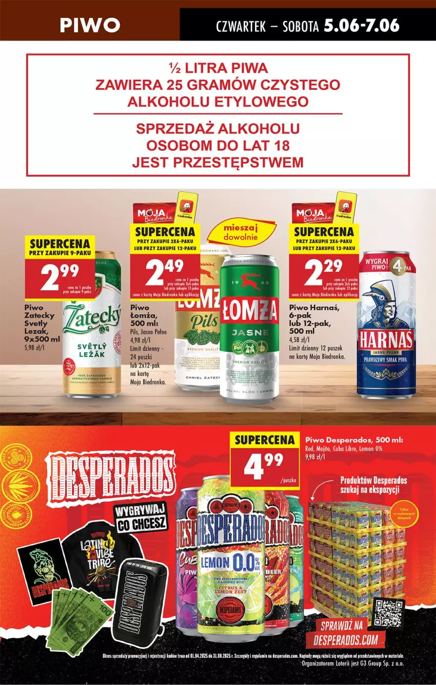 Gazetka promocyjna Biedronka - Od Czwartku - ważna 05.06 do 11.06.2025 - strona 55 - produkty: Piwo