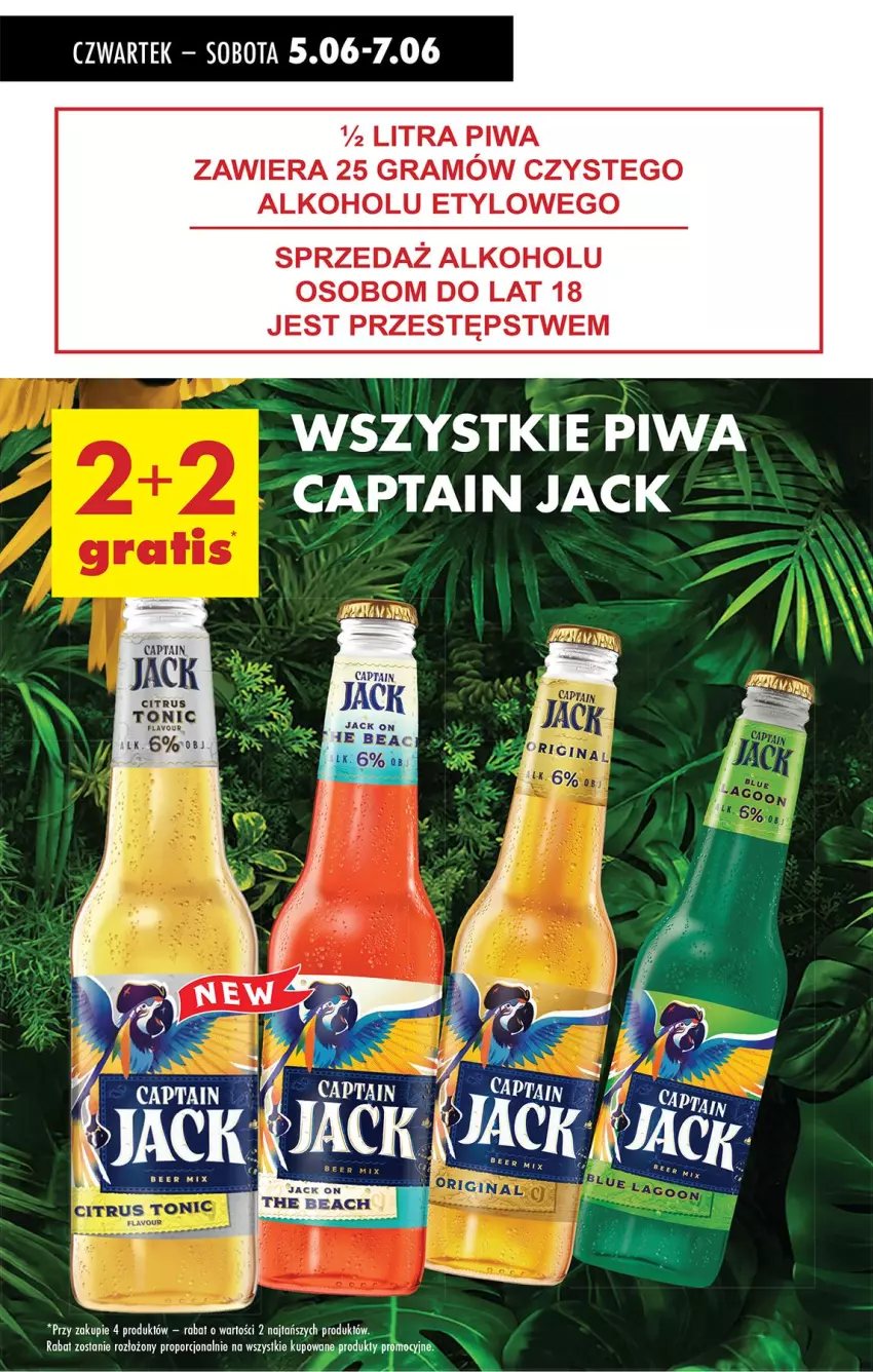 Gazetka promocyjna Biedronka - Od Czwartku - ważna 05.06 do 11.06.2025 - strona 57 - produkty: Captain Jack, Gra, Piwa, Por