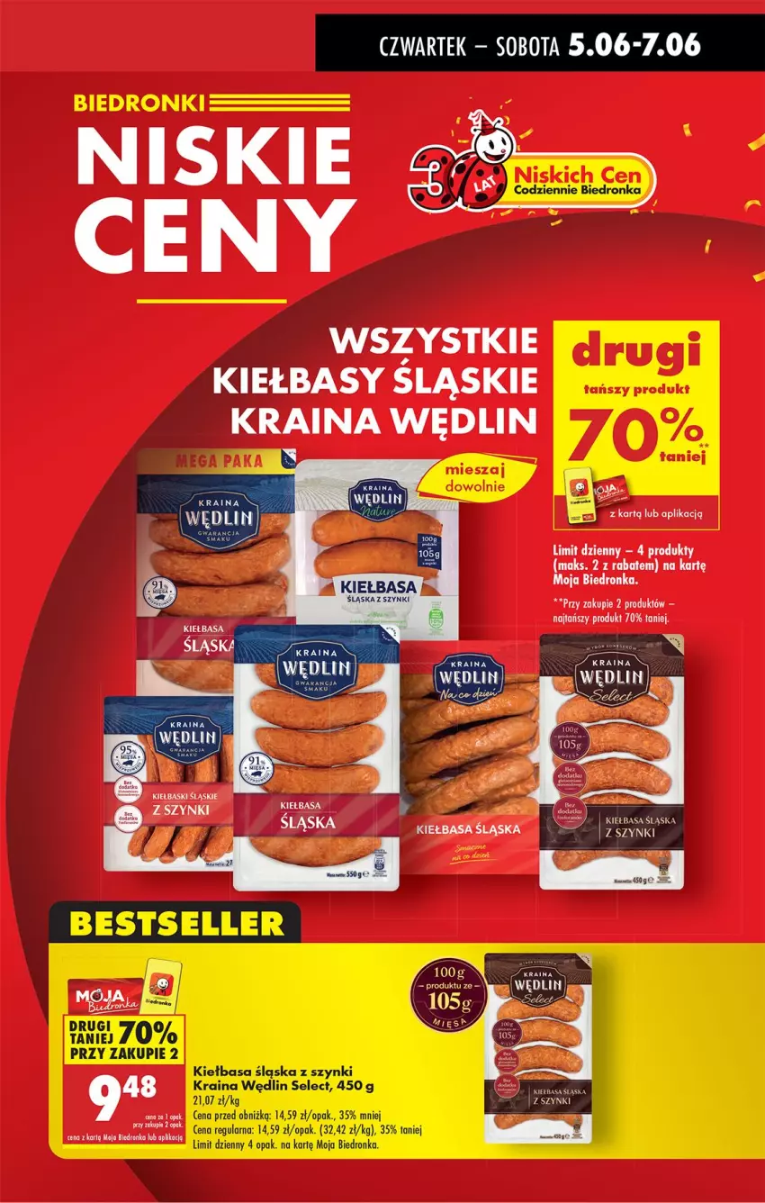 Gazetka promocyjna Biedronka - Od Czwartku - ważna 05.06 do 11.06.2025 - strona 7 - produkty: Kiełbasa, Kiełbasa śląska, Kiełbaski śląskie