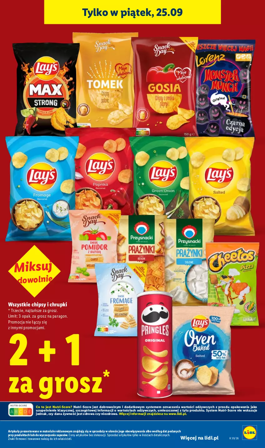 Gazetka promocyjna Lidl - Gazetka ważna od 24.09 do 26.09 - ważna 24.09 do 26.09.2026 - strona 19 - produkty: Chipsy, Chrupki