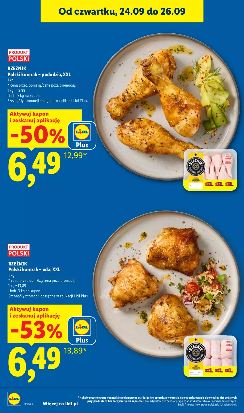 Gazetka promocyjna Lidl - Gazetka ważna od 24.09 do 26.09 - ważna 24.09 do 26.09.2026 - strona 22 - produkty: Kurczak