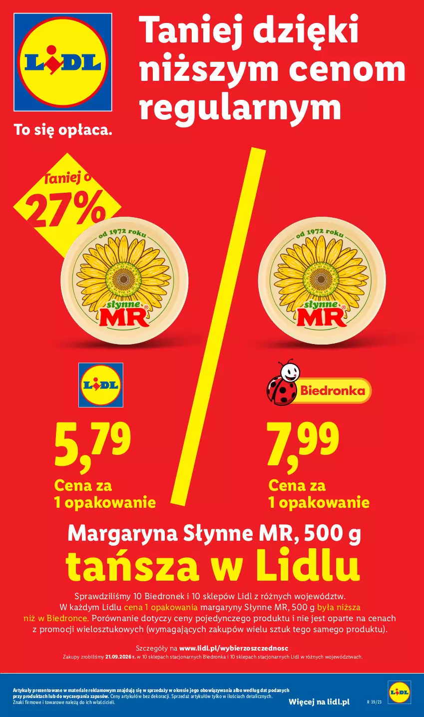 Gazetka promocyjna Lidl - Gazetka ważna od 24.09 do 26.09 - ważna 24.09 do 26.09.2026 - strona 3 - produkty: Margaryna, Por, Słynne