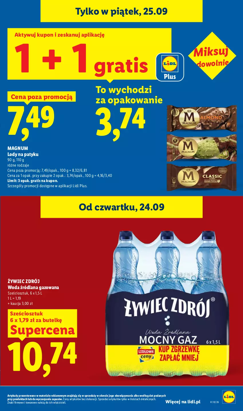 Gazetka promocyjna Lidl - Gazetka ważna od 24.09 do 26.09 - ważna 24.09 do 26.09.2026 - strona 31 - produkty: Gra, LANA, Lody, Woda