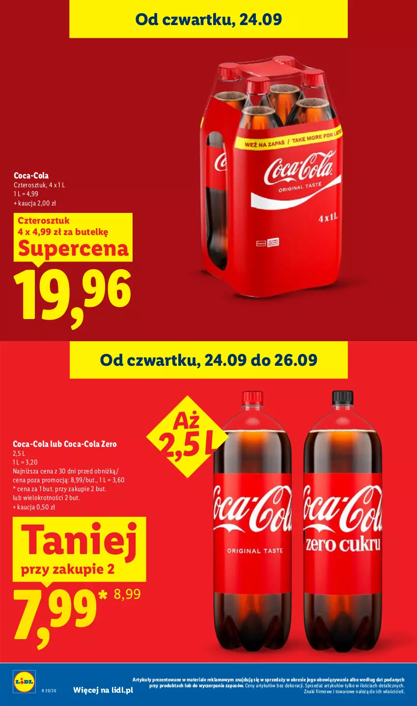 Gazetka promocyjna Lidl - Gazetka ważna od 24.09 do 26.09 - ważna 24.09 do 26.09.2026 - strona 32 - produkty: Coca-Cola