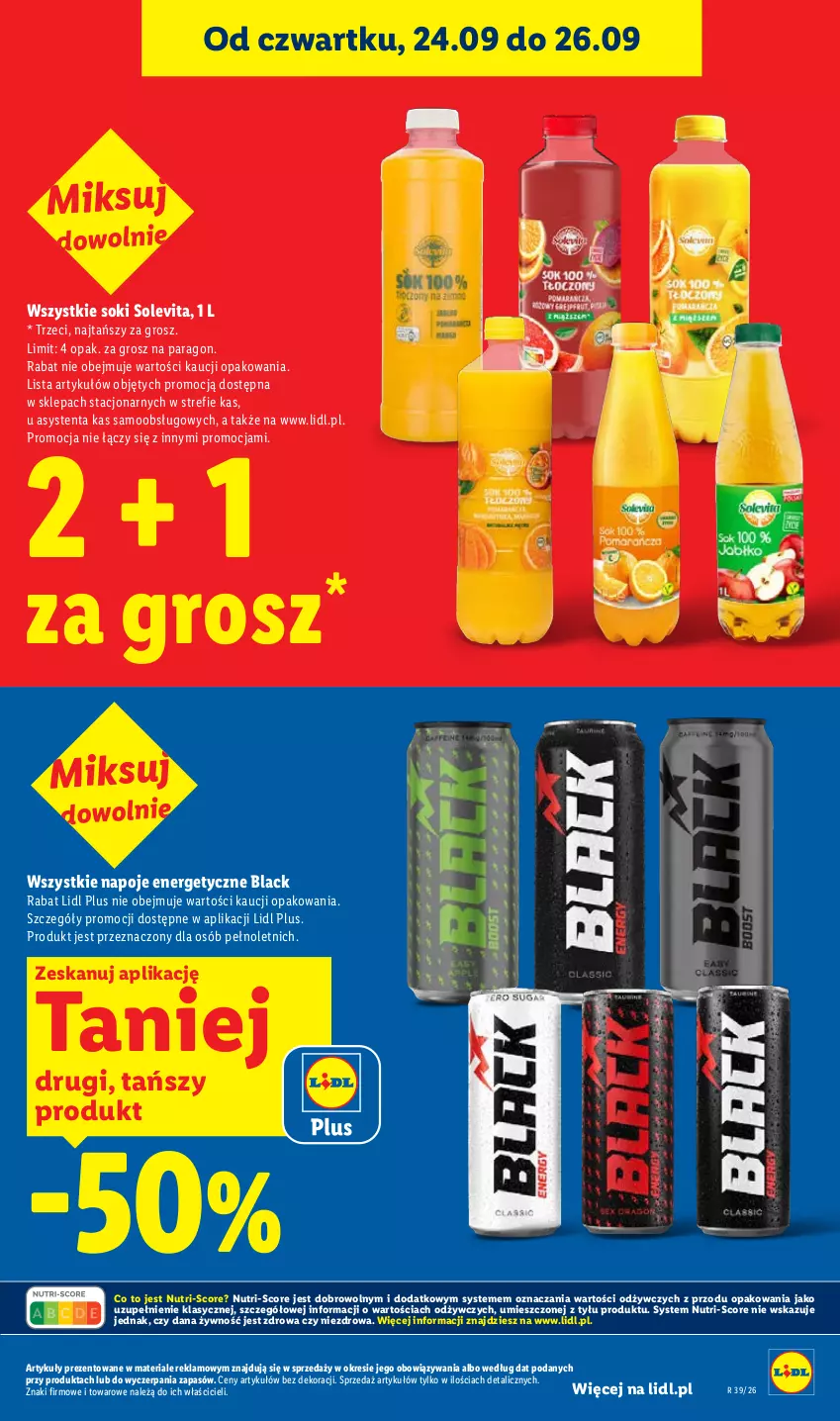 Gazetka promocyjna Lidl - Gazetka ważna od 24.09 do 26.09 - ważna 24.09 do 26.09.2026 - strona 33 - produkty: Lack, Napoje, Sok