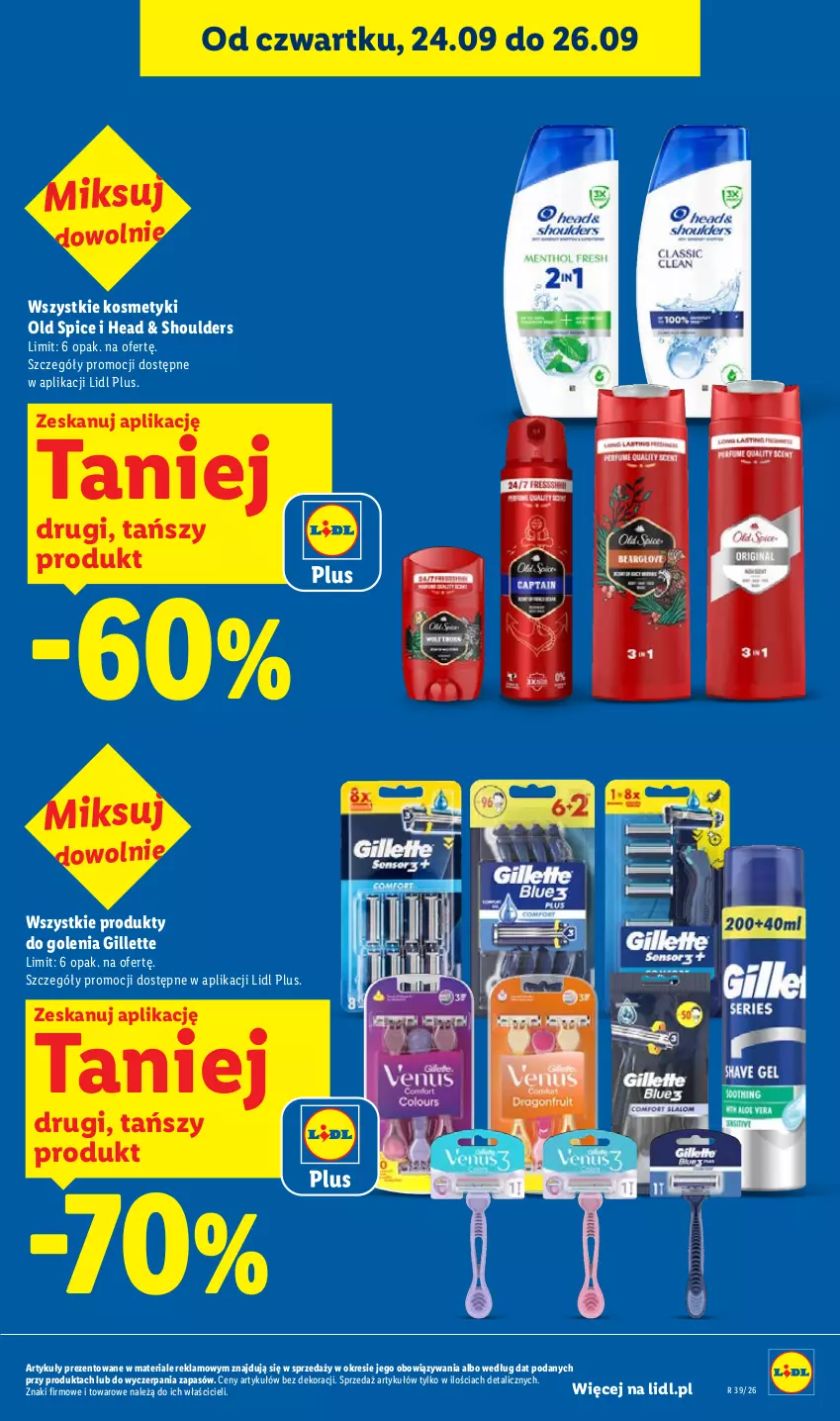 Gazetka promocyjna Lidl - Gazetka ważna od 24.09 do 26.09 - ważna 24.09 do 26.09.2026 - strona 39 - produkty: Gillette, Old Spice