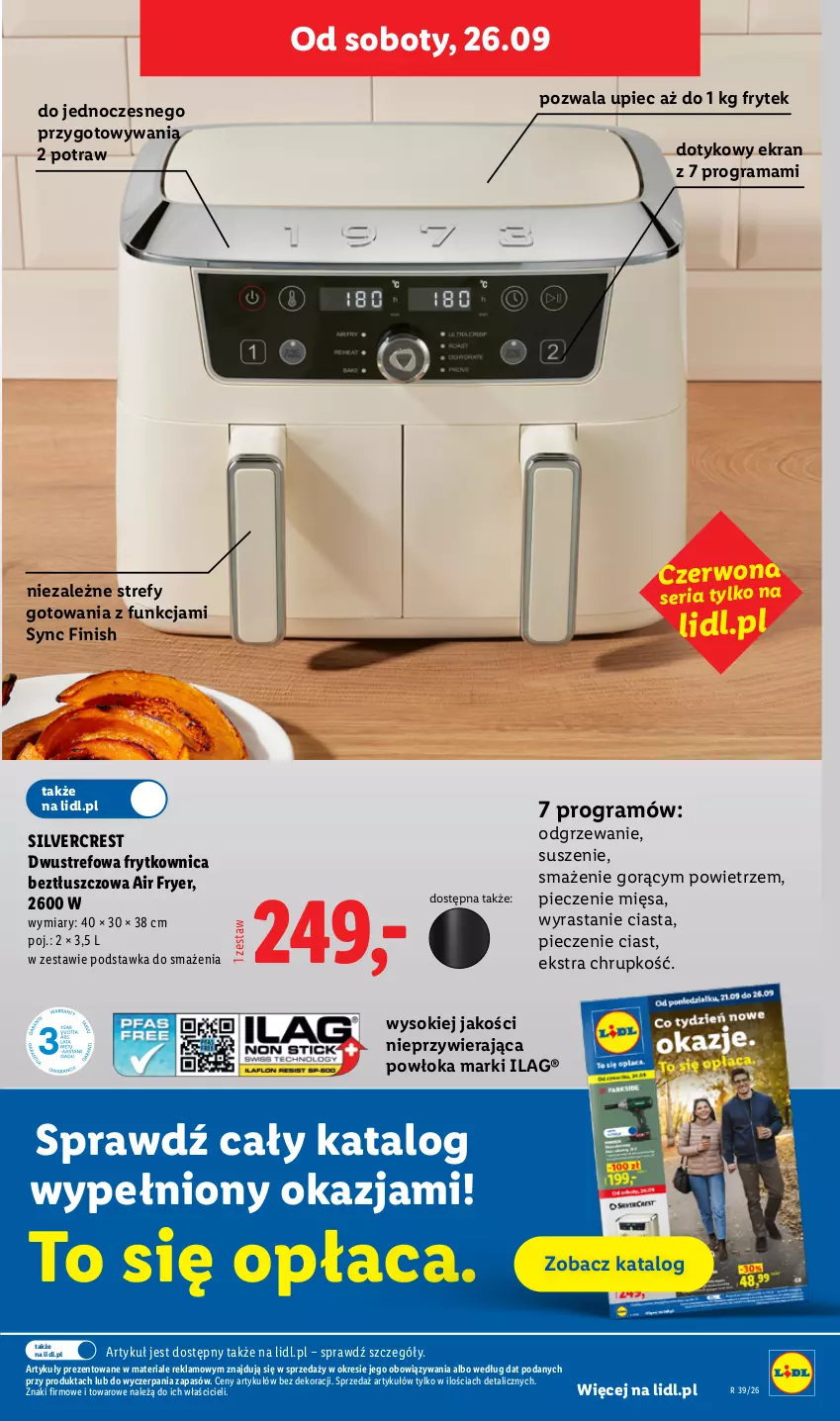 Gazetka promocyjna Lidl - Gazetka ważna od 24.09 do 26.09 - ważna 24.09 do 26.09.2026 - strona 45 - produkty: Finish, Gra, Piec, Rama, Ser, Silvercrest, Sok