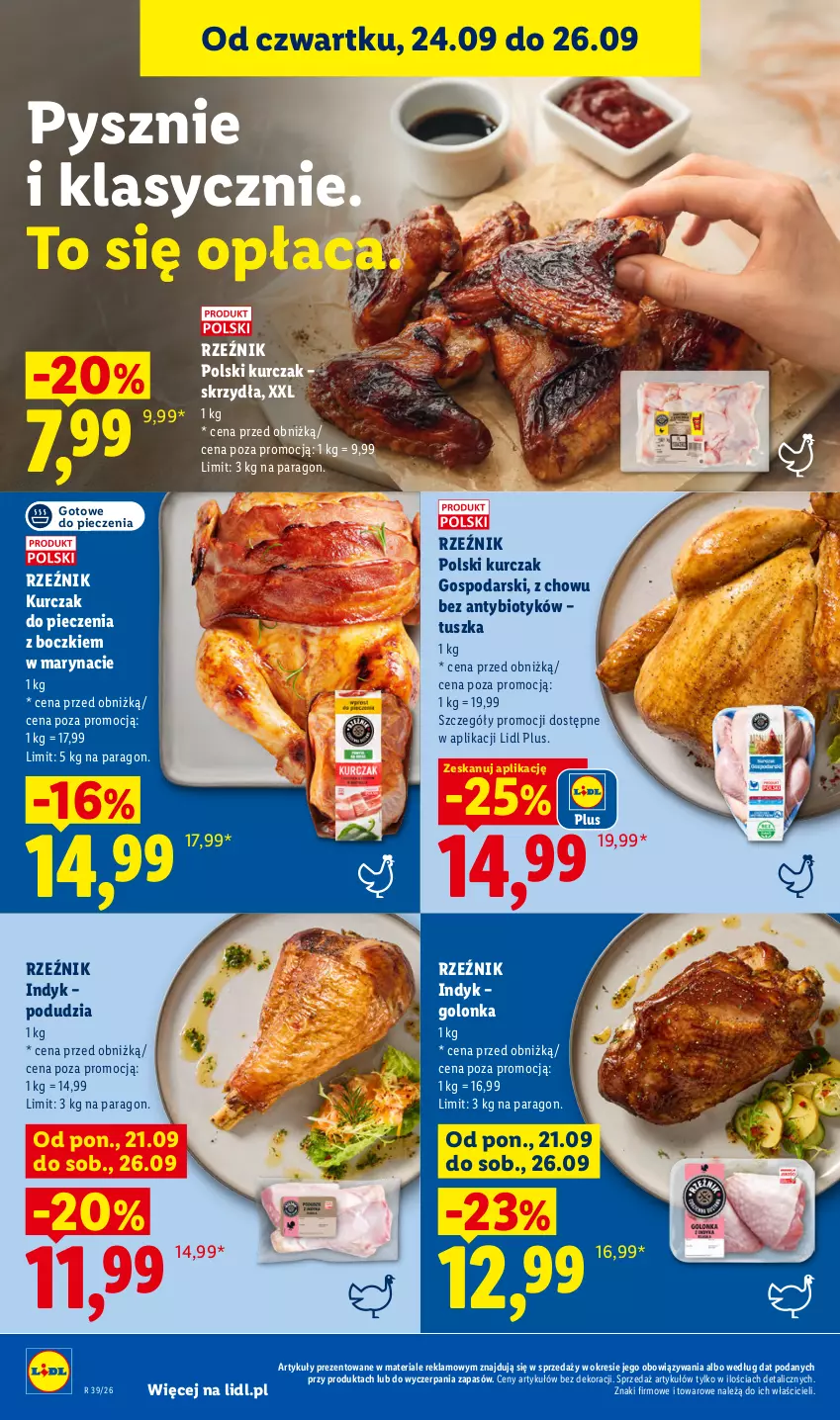 Gazetka promocyjna Lidl - Gazetka ważna od 24.09 do 26.09 - ważna 24.09 do 26.09.2026 - strona 58 - produkty: Kurczak, Piec, Tusz