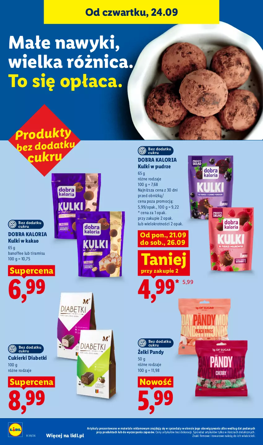 Gazetka promocyjna Lidl - Gazetka ważna od 24.09 do 26.09 - ważna 24.09 do 26.09.2026 - strona 70 - produkty: Cukier, Cukierki, Kakao