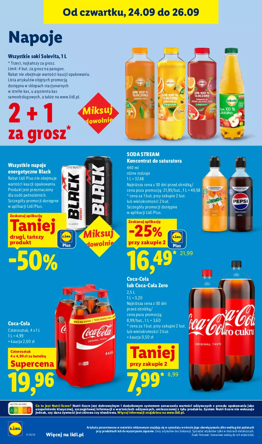 Gazetka promocyjna Lidl - Gazetka ważna od 24.09 do 26.09 - ważna 24.09 do 26.09.2026 - strona 78 - produkty: Coca-Cola, Lack, Napoje, Sok