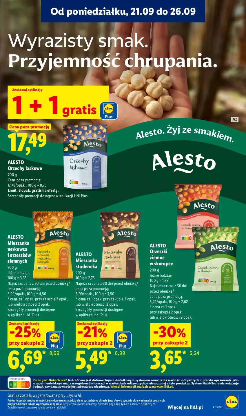 Gazetka promocyjna Lidl - Gazetka ważna od 24.09 do 26.09 - ważna 24.09 do 26.09.2026 - strona 83 - produkty: Gra, Grafika, Mieszanka studencka, Orzeszki, Orzeszki ziemne