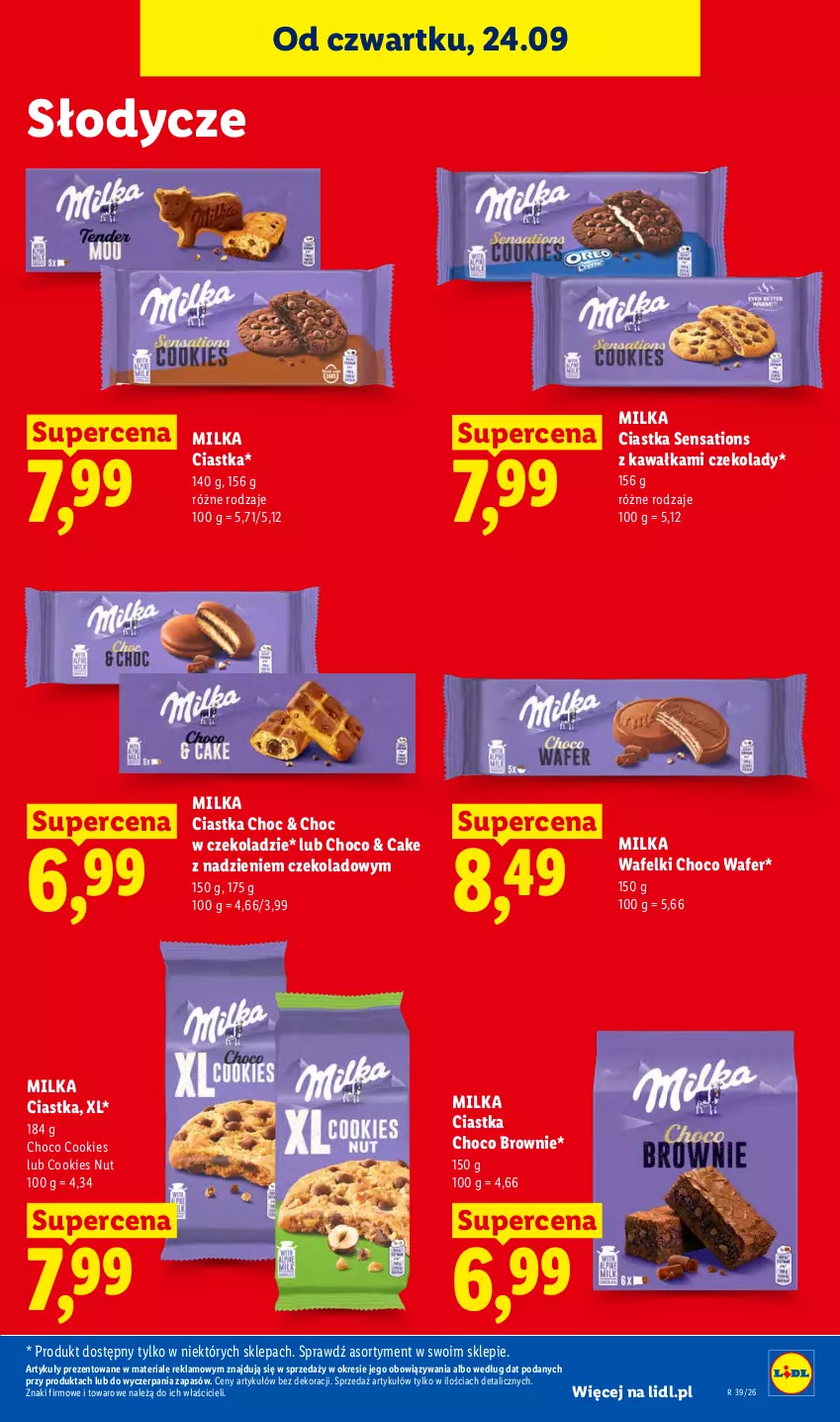 Gazetka promocyjna Lidl - Gazetka ważna od 24.09 do 26.09 - ważna 24.09 do 26.09.2026 - strona 85 - produkty: Brownie, Ciastka, Kawa, Milka, Sati