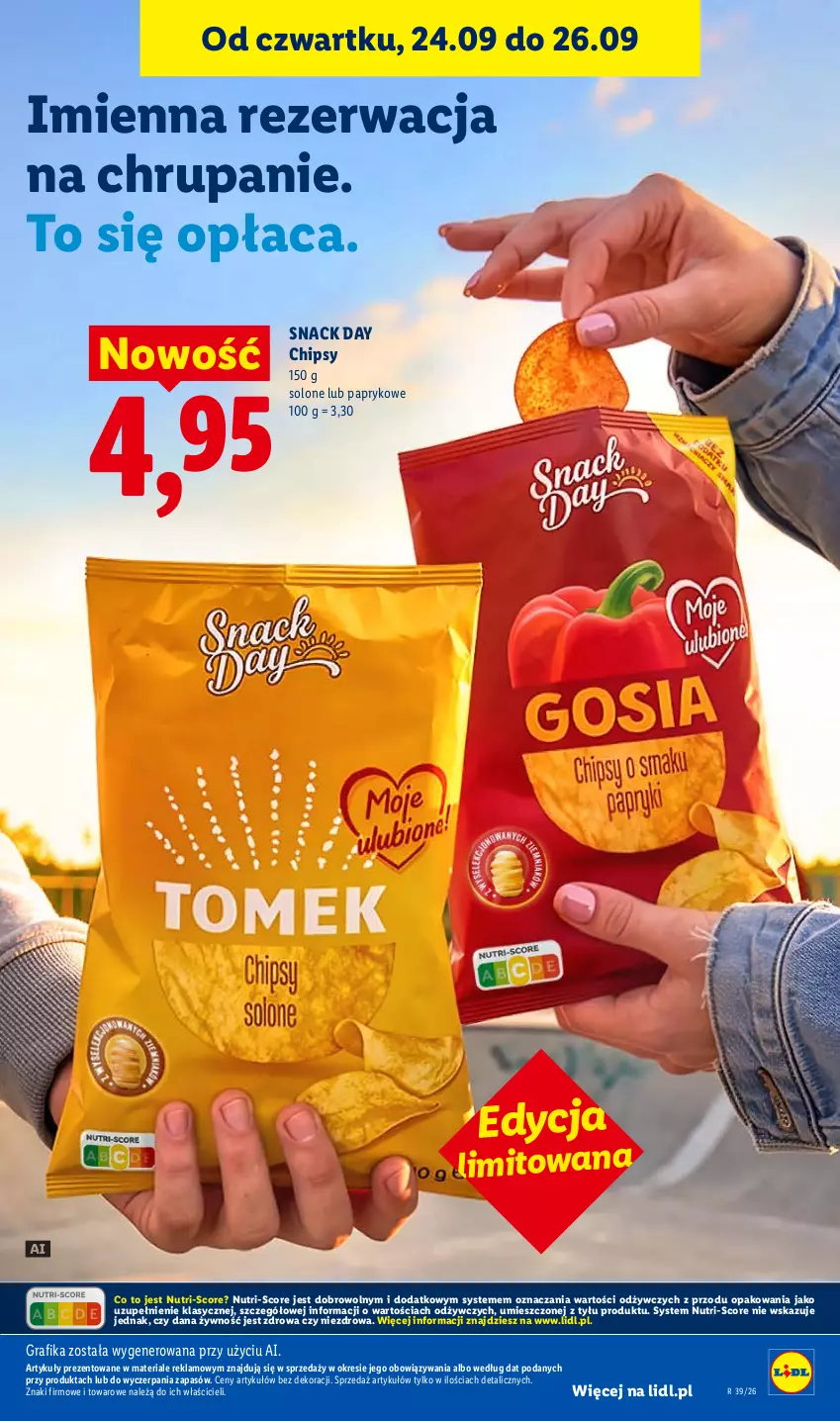Gazetka promocyjna Lidl - Gazetka ważna od 24.09 do 26.09 - ważna 24.09 do 26.09.2026 - strona 91 - produkty: Chipsy, Gra, Grafika