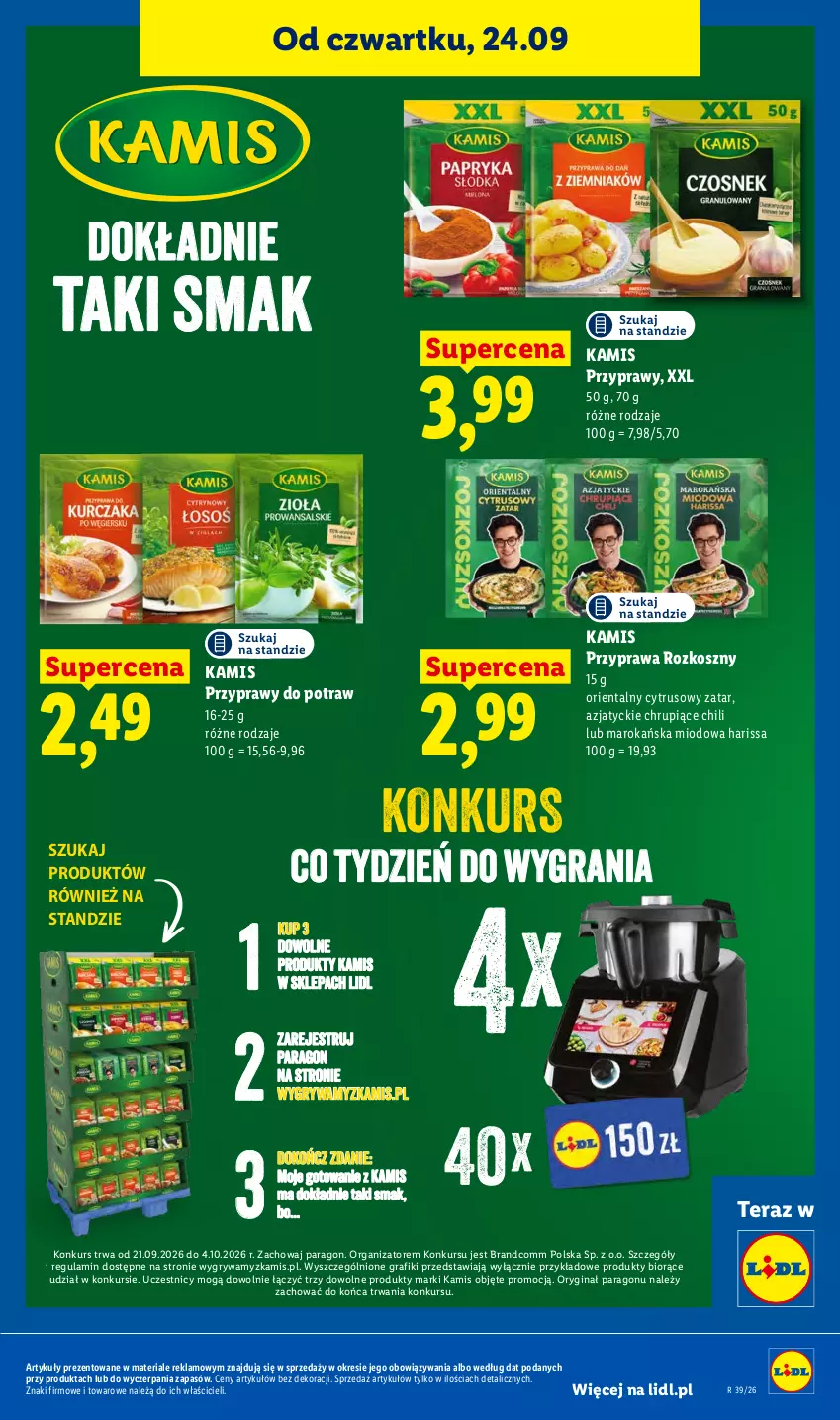 Gazetka promocyjna Lidl - Gazetka ważna od 24.09 do 26.09 - ważna 24.09 do 26.09.2026 - strona 93 - produkty: Gin, Gra, Gry, Kamis, Kosz, Przyprawy, Tera