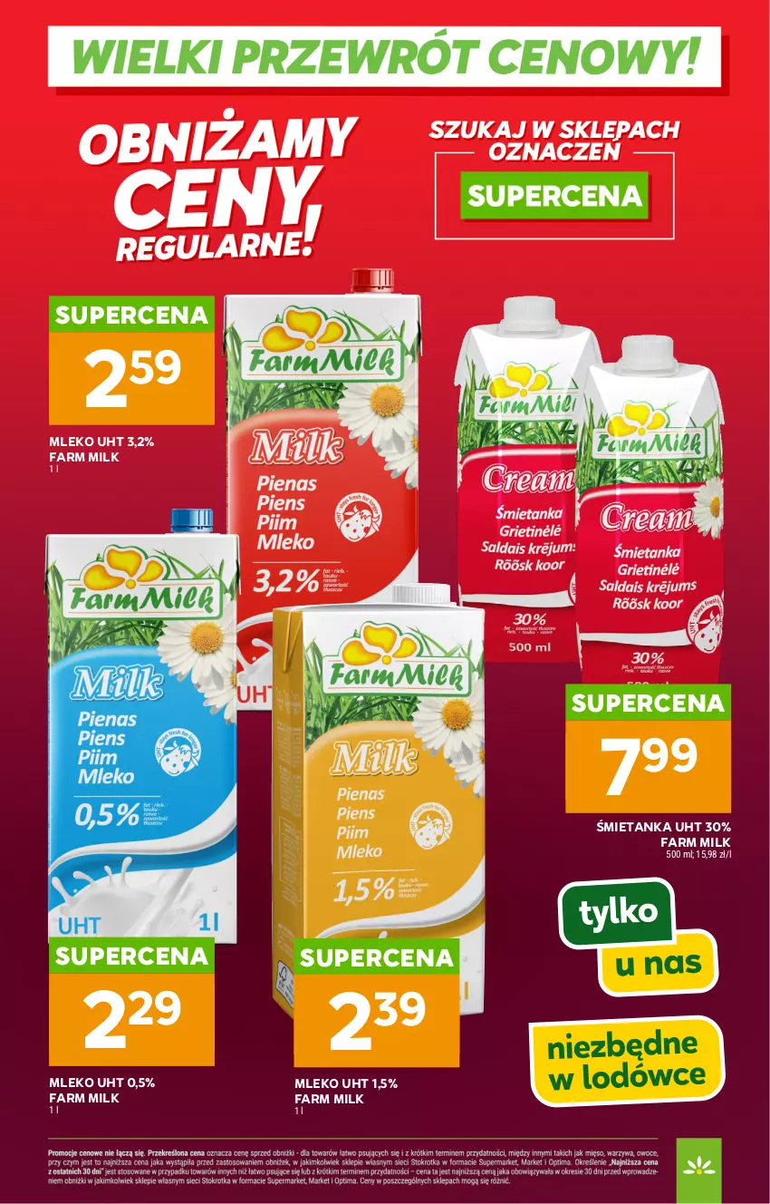 Gazetka promocyjna Stokrotka - Wielki przewrót cenowy! - ważna 14.05 do 30.09.2026 - strona 8 - produkty: Fa, Farm Milk, Mleko
