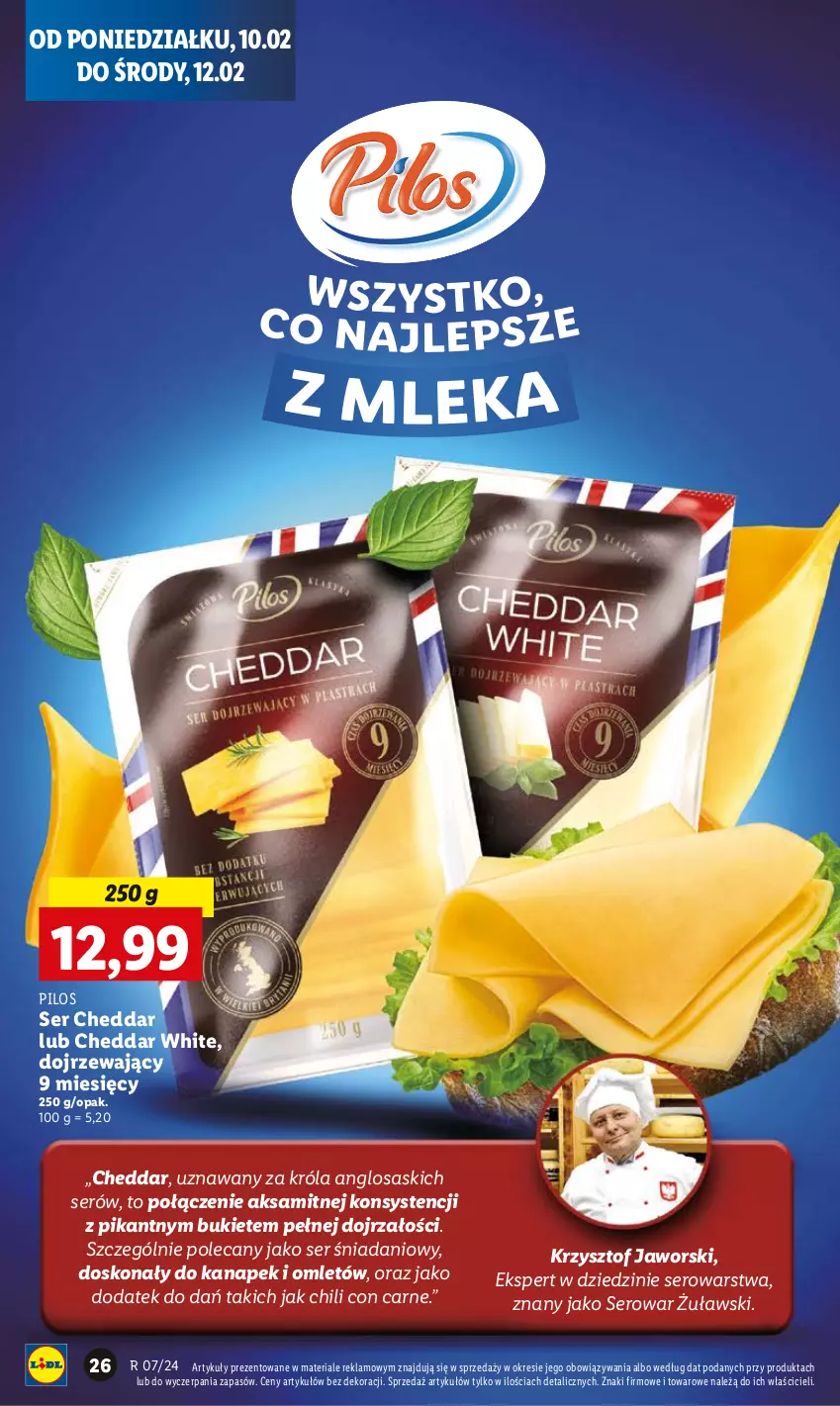 Gazetka promocyjna Lidl - GAZETKA - ważna 10.02 do 12.02.2025 - strona 28 - produkty: Aksam, Bukiet, Cheddar, Danio, Pilos, Ser