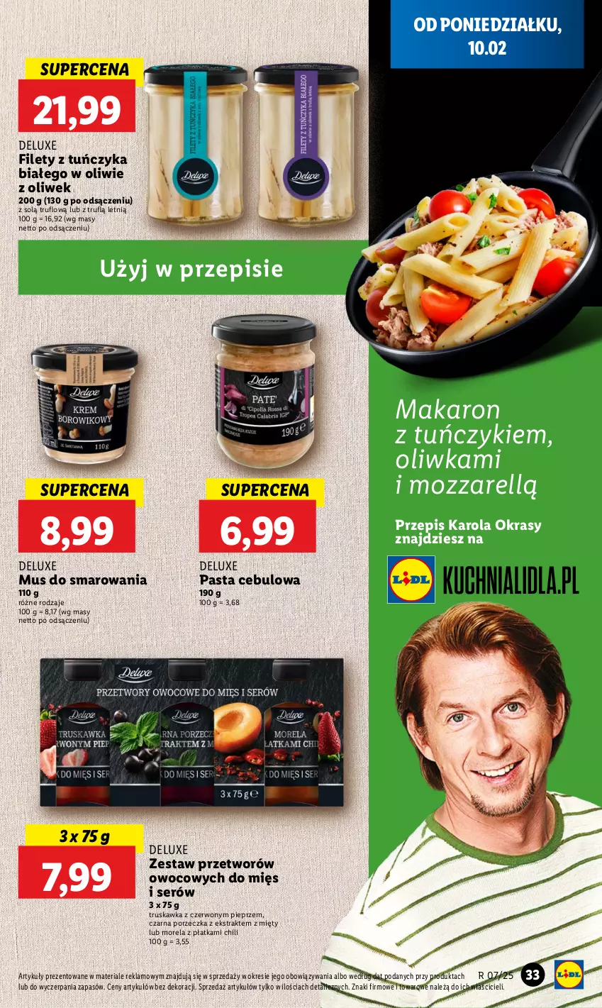 Gazetka promocyjna Lidl - GAZETKA - ważna 10.02 do 12.02.2025 - strona 37 - produkty: Makaron, Morela, Mus, Pieprz, Por, Ser, Tuńczyk