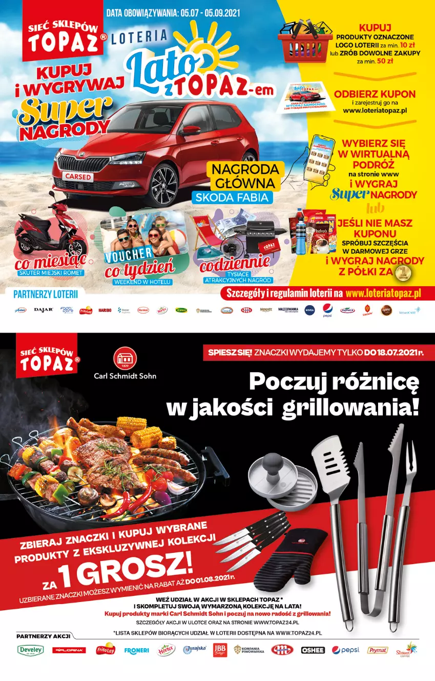 Gazetka promocyjna Topaz - Gazetka - ważna 15.07 do 21.07.2021 - strona 2 - produkty: Ser, Taca, Top
