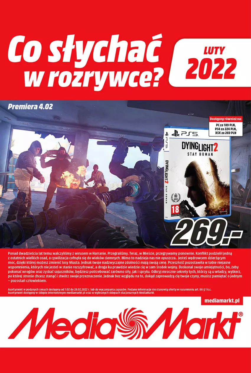 Gazetka promocyjna Media Markt - Gazetka Media Markt - ważna 01.02 do 28.02.2022 - strona 1 - produkty: Gra, Gry, Kret, Mięta, Mus, Tera
