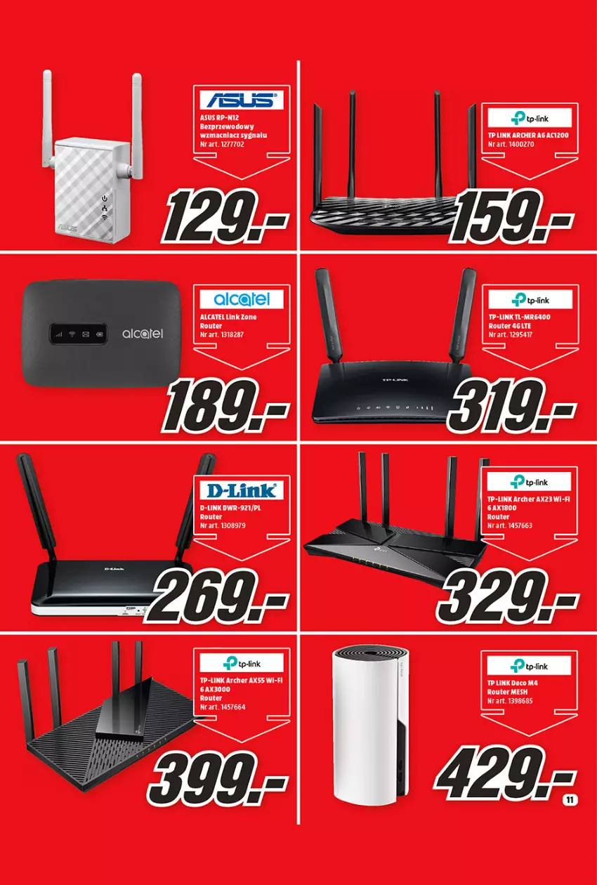 Gazetka promocyjna Media Markt - Gazetka Media Markt - ważna 01.02 do 28.02.2022 - strona 11 - produkty: Fa, K2, Router, TP-Link