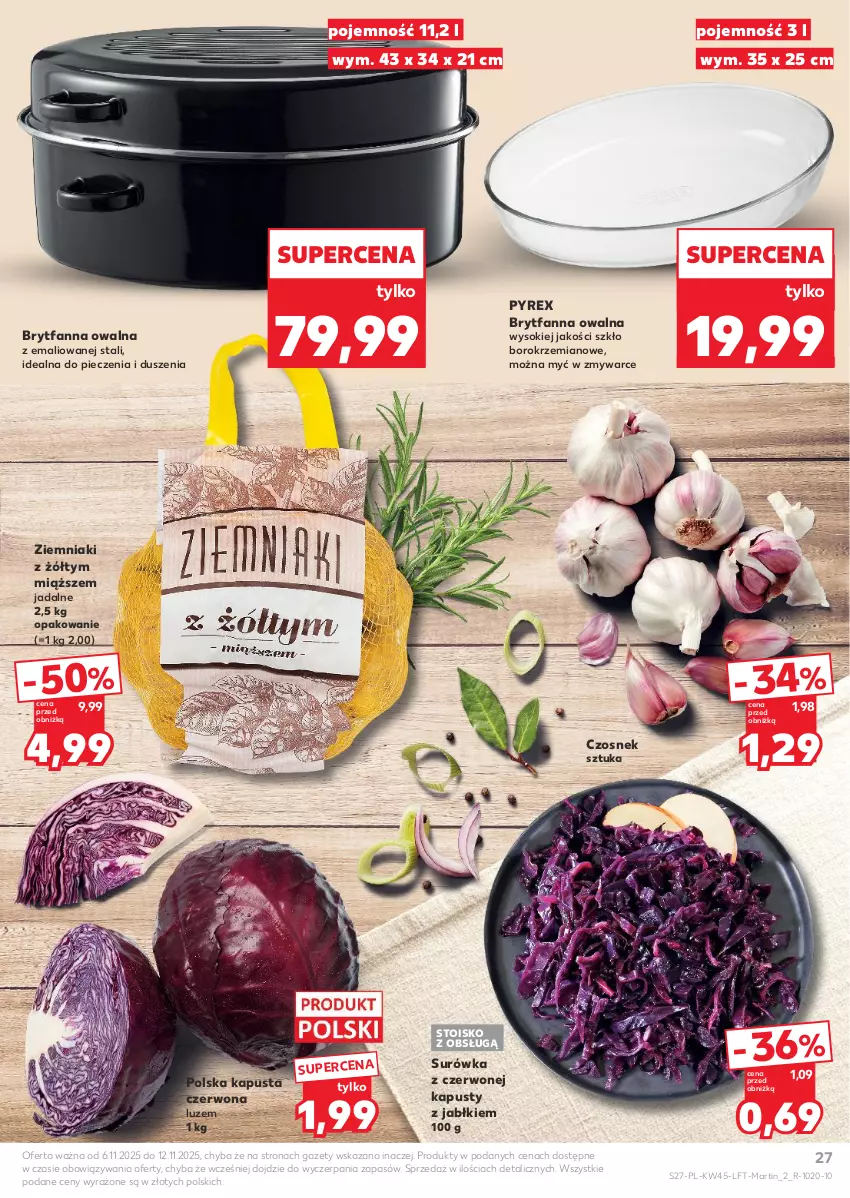 Gazetka promocyjna Kaufland - Gazetka tygodnia - ważna 06.11 do 12.11.2025 - strona 27 - produkty: Czosnek, Fa, Piec, Sok, Surówka, Ziemniaki