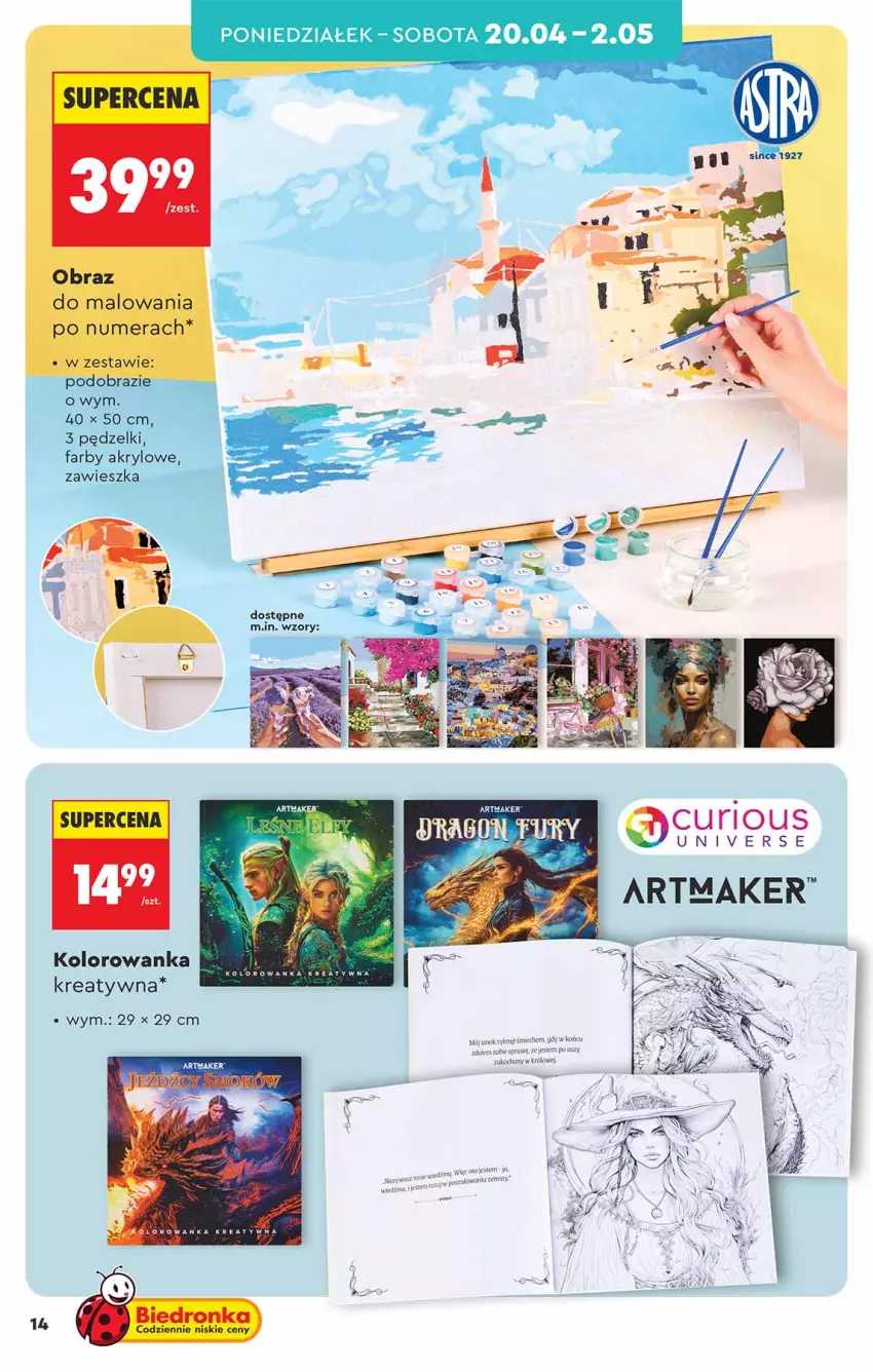Gazetka promocyjna Biedronka - Okazje Tygodnia - ważna 18.04 do 02.05.2026 - strona 14 - produkty: Koc, Kolorowanka