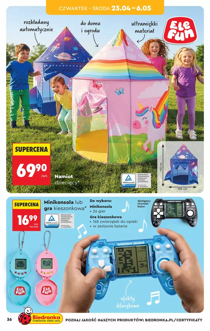 Gazetka promocyjna Biedronka - Okazje Tygodnia - ważna 18.04 do 02.05.2026 - strona 36 - produkty: Gra, Konsola