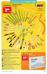 Gazetka promocyjna Biedronka - Okazje Tygodnia - Gazetka - ważna od 02.05 do 02.05.2026 - strona 15 - produkty: Noż, Nożyczki, Długopis, Marker, Klej, Tusz, Biuro