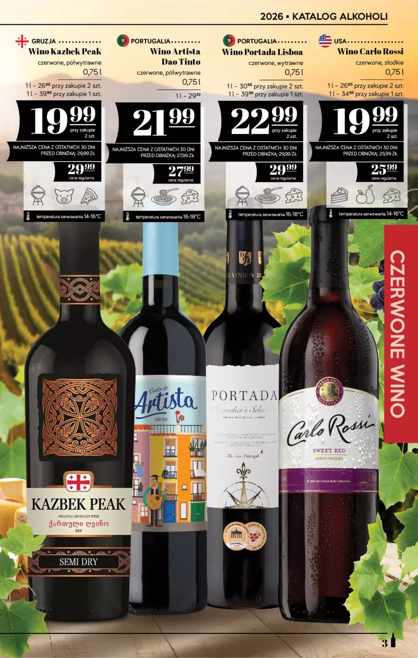 Gazetka promocyjna PoloMarket - Katalog alkoholi 13/2026 - ważna 16.07 do 29.07.2026 - strona 3 - produkty: Carlo Rossi, Por, Portada, Ser, Wino