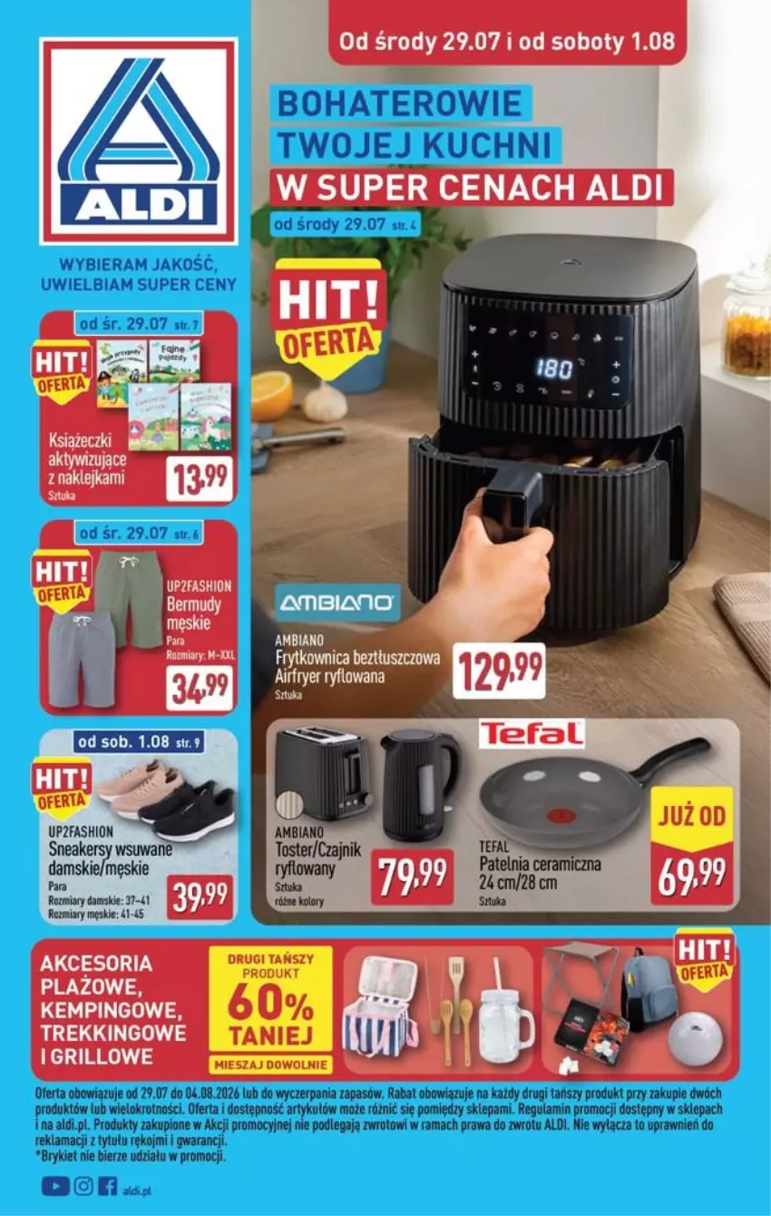 Gazetka promocyjna Aldi - Przygotuj się na kolejny tydzień - ważna 29.07 do 01.08.2026 - strona 1 - produkty: Fa, Grill, Klej, Rama, Tusz