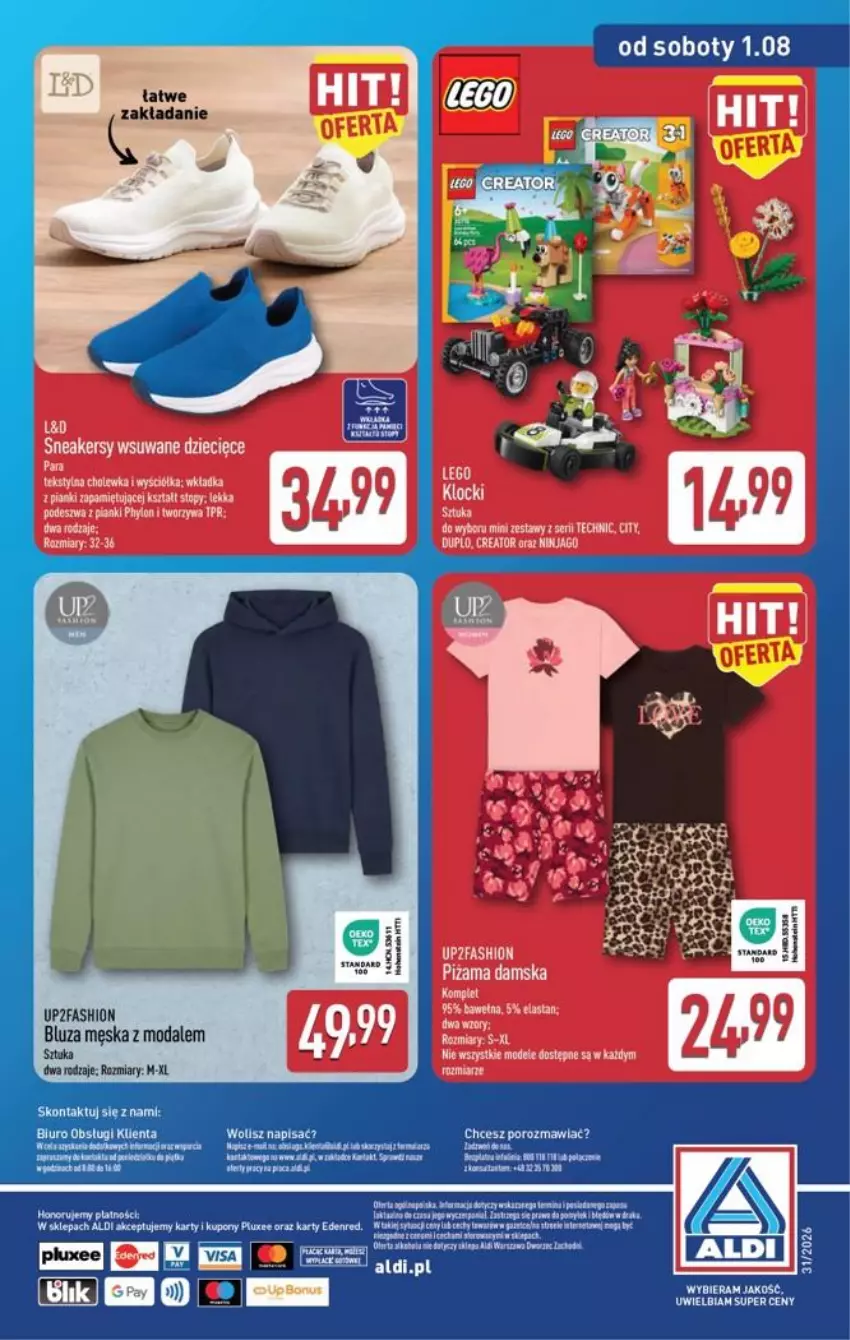 Gazetka promocyjna Aldi - Przygotuj się na kolejny tydzień - ważna 29.07 do 01.08.2026 - strona 16 - produkty: Biuro, Bluza, Fa, Moda, Por