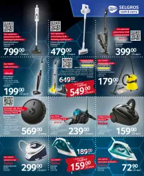 Gazetka promocyjna Selgros - Katalog Elektro - Gazetka - ważna od 18.05 do 18.05.2022 - strona 9 - produkty: Odkurzacz, Mop, Mop parowy, Szczotka, Pojemnik, Robot, Generator pary, Dywan, Control