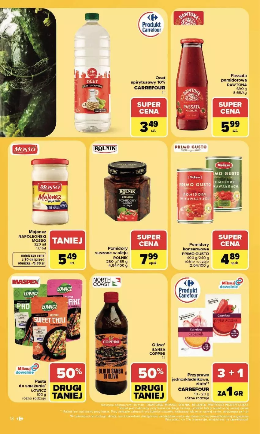 Gazetka promocyjna Carrefour - Gazetka Carrefour, Market z SUMIE najlepszy, od poniedziałku - ważna 20.07 do 25.07.2026 - strona 20 - produkty: Leon, Majonez, Olej, Oleo, Oliwa, Pomidory, Rolnik, Ser