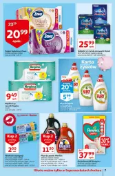 Gazetka promocyjna Auchan - Superoszczędzanie z kartą Skarbonka Supermarkety - Gazetka - ważna od 20.10 do 20.10.2021 - strona 7 - produkty: Płyn do prania, Gin, Pampers, Papier, Finish, Tablet, Majtki, Papier toaletowy, Woolite, Ręcznik, Rolki, Pieluchomajtki, Zmywarki