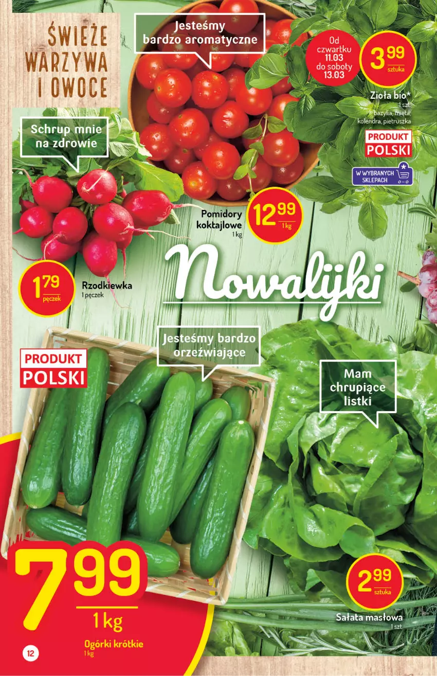 Gazetka promocyjna Delikatesy Centrum - ważna 11.03 do 17.03.2021 - strona 12 - produkty: AEG, Kolendra, Warzywa, Zdrowie