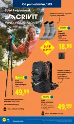Gazetka promocyjna Lidl - GAZETKA - Gazetka - ważna od 06.09 do 06.09.2025 - strona 10 - produkty: Sok, Por, Karp, Skarpetki, Plecak, Sport, LG