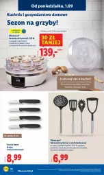 Gazetka promocyjna Lidl - GAZETKA - Gazetka - ważna od 06.09 do 06.09.2025 - strona 16 - produkty: Silvercrest, Ser, Noż, Ivar, Grzyby, Tłuczek, Kuchnia, Trzepaczka, Pojemnik, Szczypce, Spaghetti, Suszarka