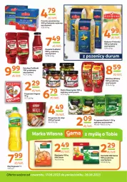 Gazetka promocyjna Gama - Gazetka Gama - Gazetka - ważna od 28.08 do 28.08.2023 - strona 8 - produkty: Ketchup, Makaron, Prymat, Kujawski, Winiary, Podravka, Pudliszki, Vegeta, Kamis, Olej, Biszkopty