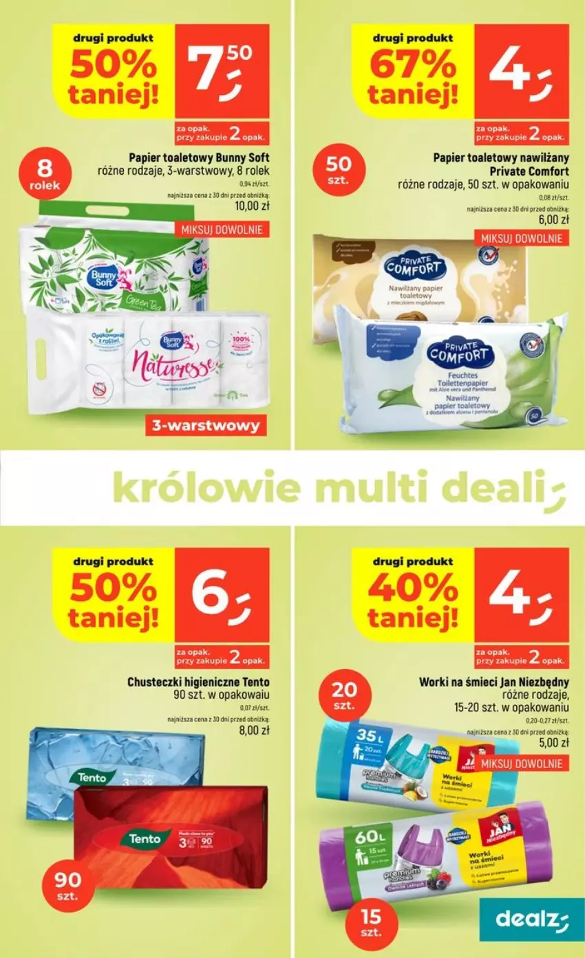 Gazetka promocyjna Dealz - NOWA GAZETKA - ważna 01.10 do 07.10.2026 - strona 31 - produkty: Chusteczki, Fa, Jan Niezbędny, Papier, Papier toaletowy, Worki na śmiec, Worki na śmieci