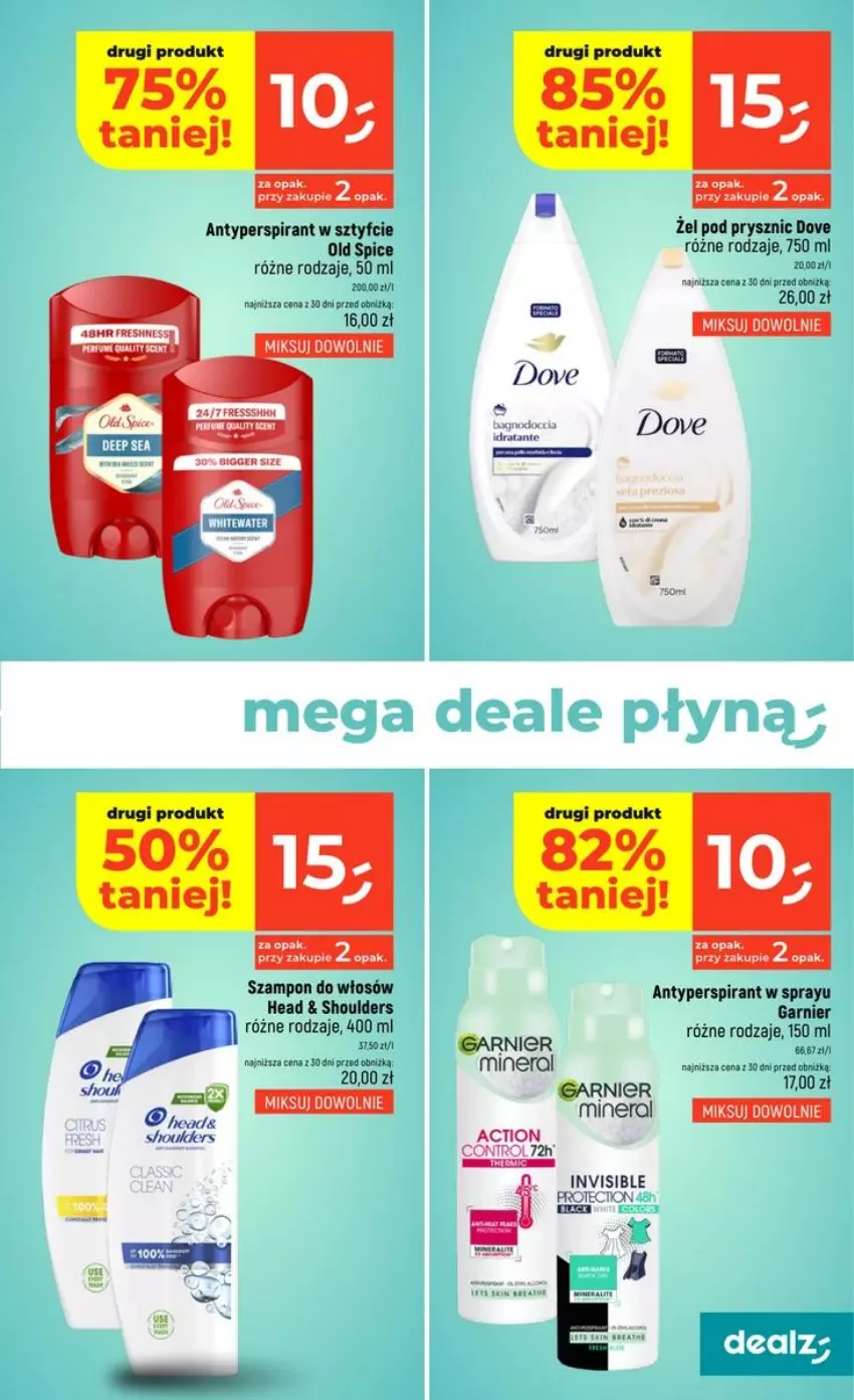 Gazetka promocyjna Dealz - NOWA GAZETKA - ważna 01.10 do 07.10.2026 - strona 33 - produkty: Antyperspirant, Control, Dove, Fa, Garnier, Koc, Old Spice, Szampon